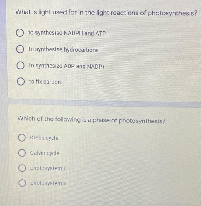 solved-what-is-light-used-for-in-the-light-reactions-of-chegg