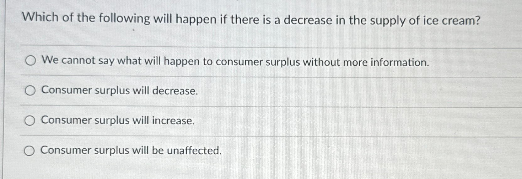 Solved Which of the following will happen if there is a | Chegg.com