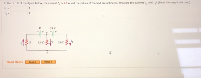 Solved In the circuit of the figure below, the current I, is | Chegg.com