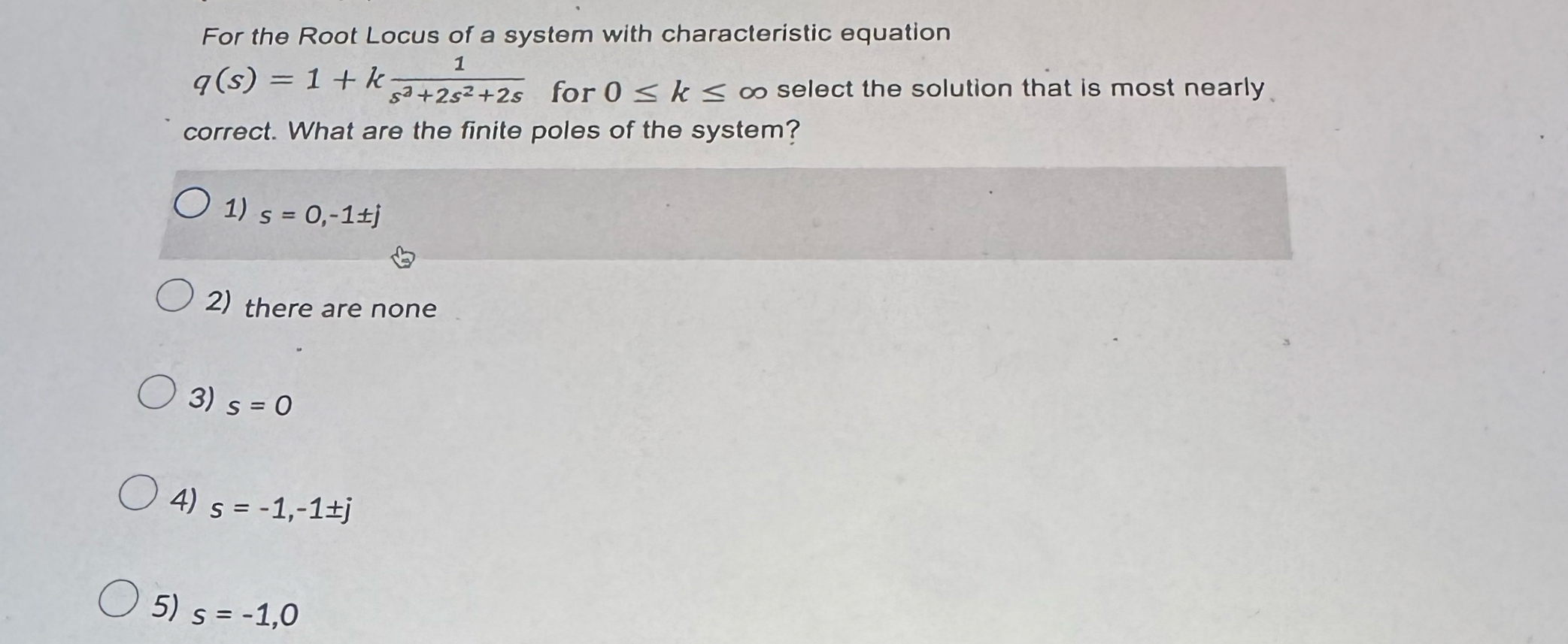 Solved For the Root Locus of a system with characteristic | Chegg.com
