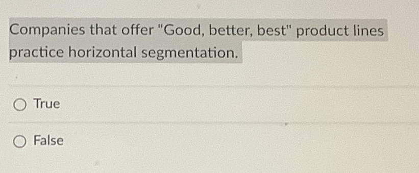 Solved Companies that offer 