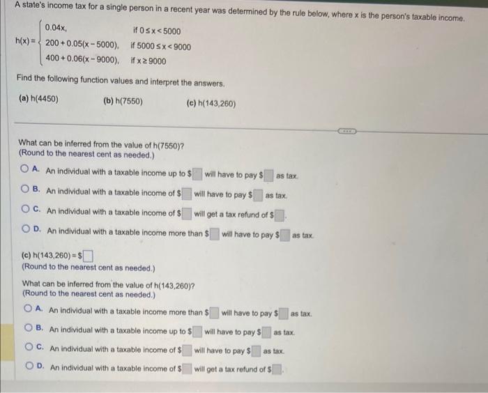 solved-a-state-s-income-tax-for-a-single-person-in-a-recent-chegg