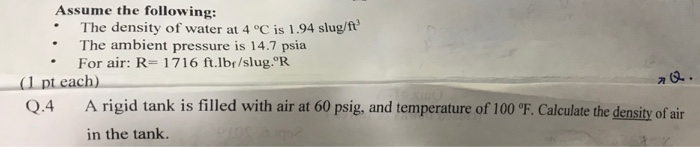solved-assume-the-following-the-density-of-water-at-4-c-chegg