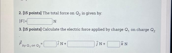 Solved Two Point Charges Are Located As Shown In The Figure. | Chegg.com