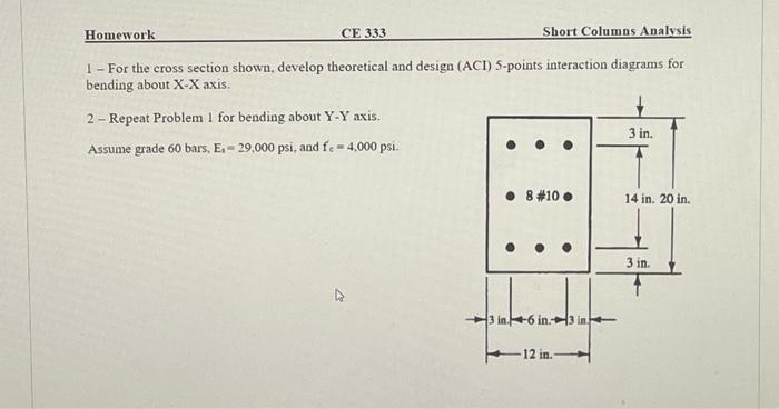 Solved 1 - For the cross section shown, develop theoretical | Chegg.com