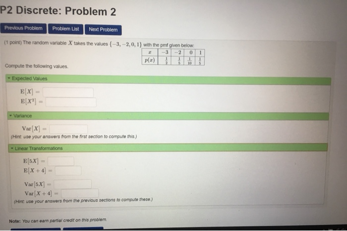Solved P2 Discrete: Problem 2 Previous Problem Problem List | Chegg.com
