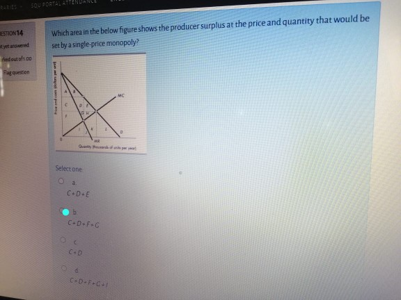 Solved ESTION 14 Which area in the below figure shows the | Chegg.com