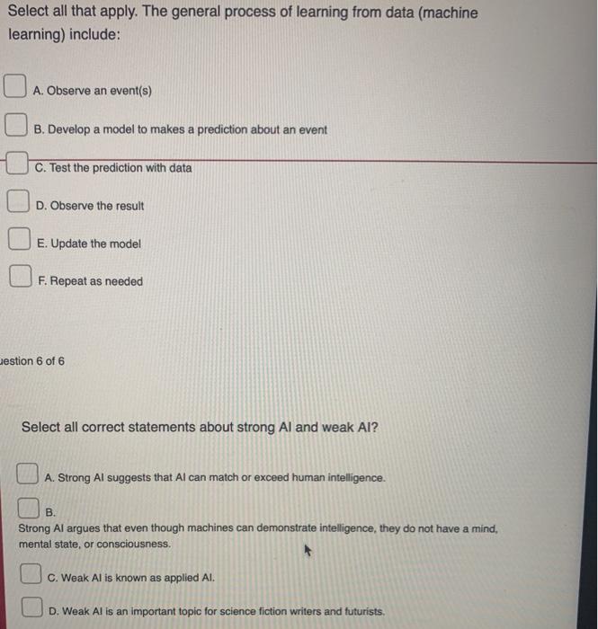 Solved Select all that apply. The general process of | Chegg.com