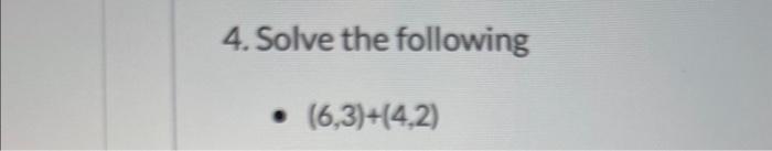 solve the following 3 4 5 6