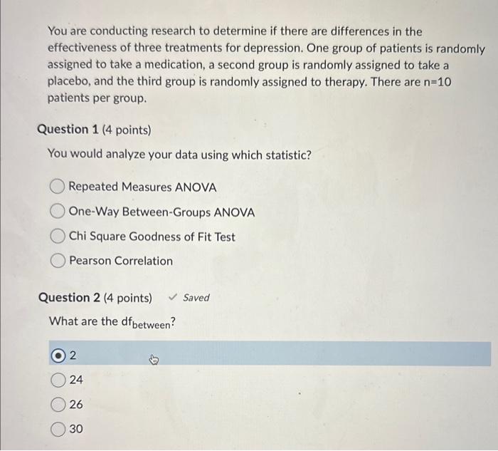 Solved You are conducting research to determine if there are | Chegg.com