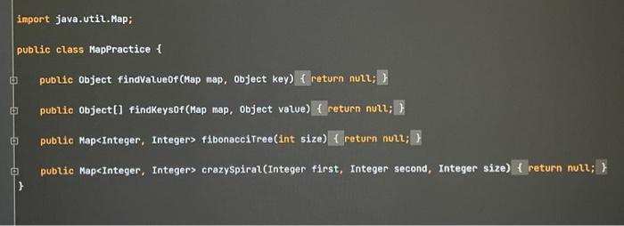 Solved import java.util.Map; public class MapPractice { | Chegg.com