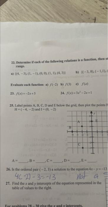 Solved 22. Determine If Each Of The Following Relations Is A | Chegg.com