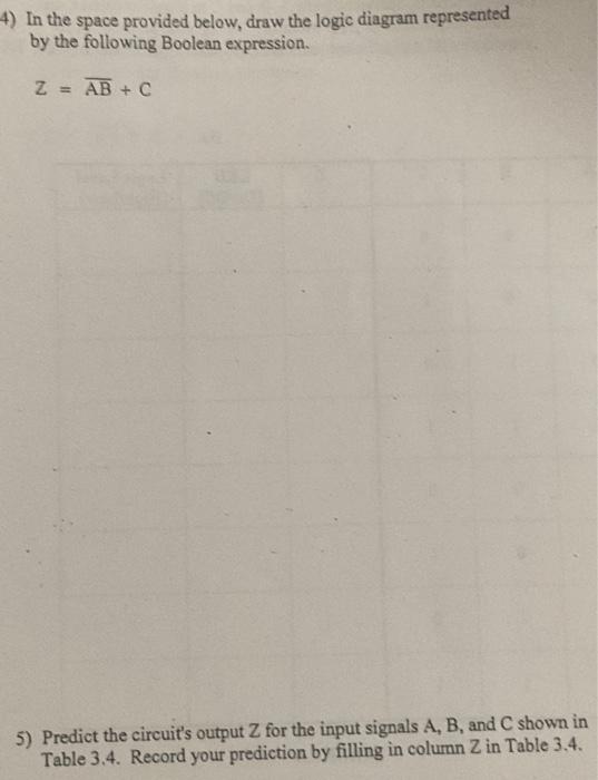 Solved 4) In the space provided below, draw the logic | Chegg.com