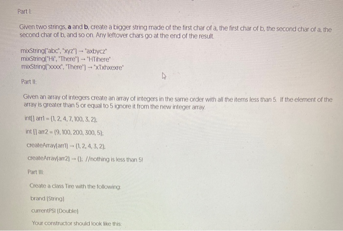 Solved Part 1 Given Two Strings, A And B, Create A Bigger | Chegg.com