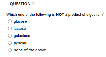 Solved QUESTION 1Which one of the following is NOT a product | Chegg.com