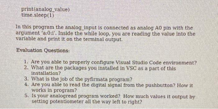 Solved Answer the 5 questions based off this Python program | Chegg.com