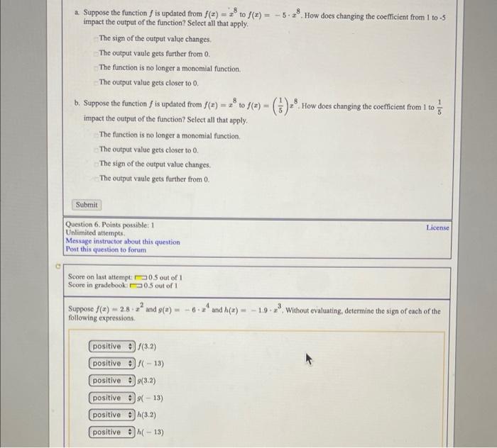 Solved & Suppose The Function F Is Updated From F(=) = * To | Chegg.com