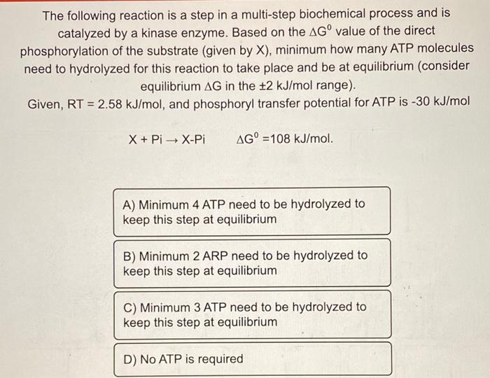 Solved The Following Reaction Is A Step In A Multi-step | Chegg.com