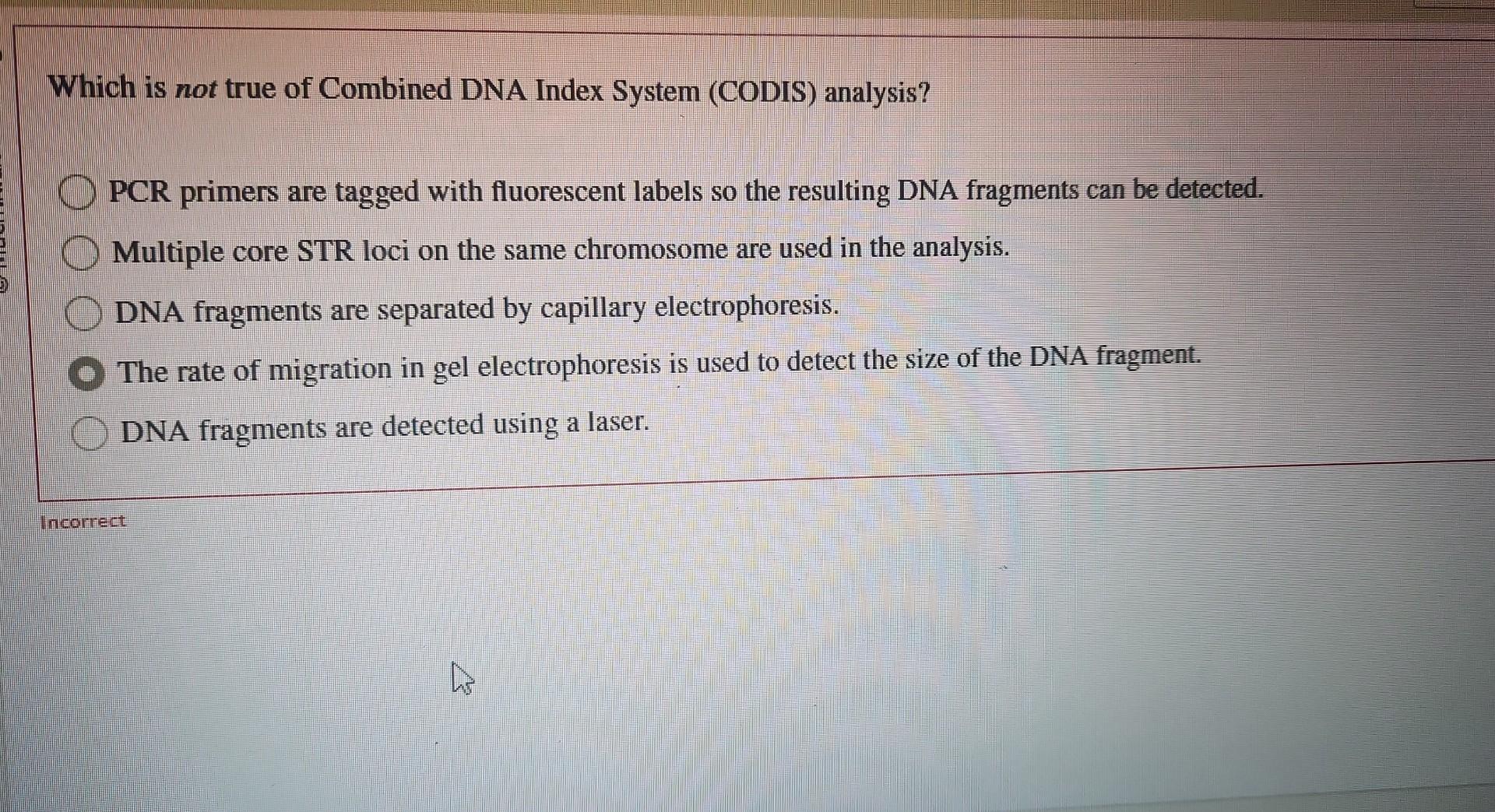 Solved Which Is Not True Of Combined DNA Index System | Chegg.com