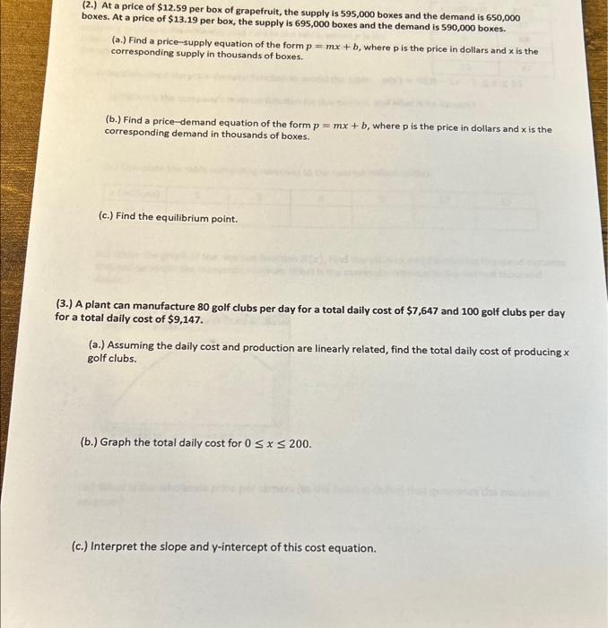 Solved can you help me with my test review. a step by step | Chegg.com