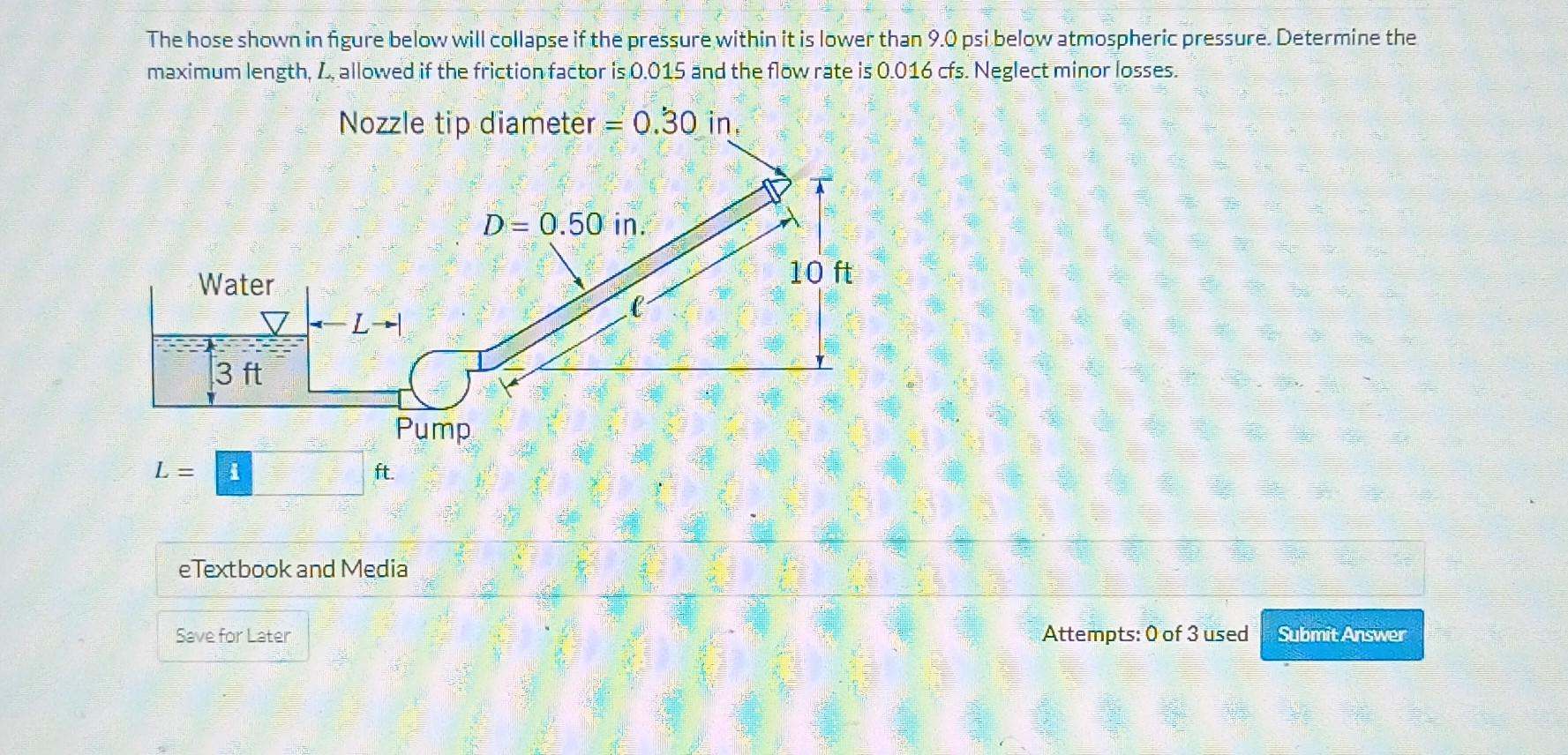 Solved The hose shown in figure below will collapse if the