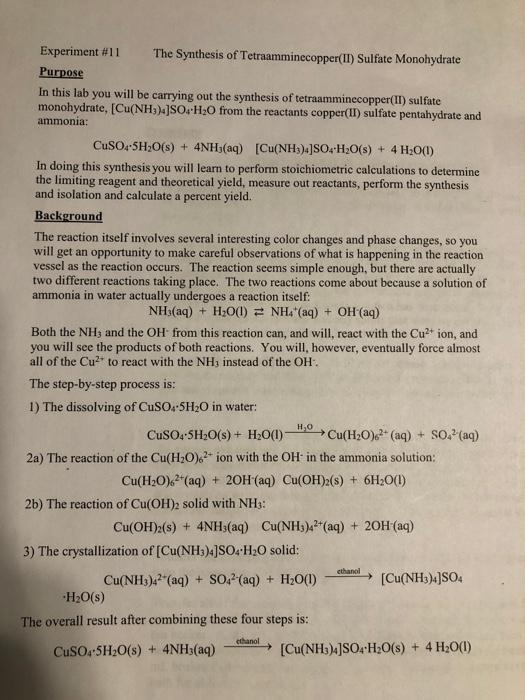 tetraamminecopper ii