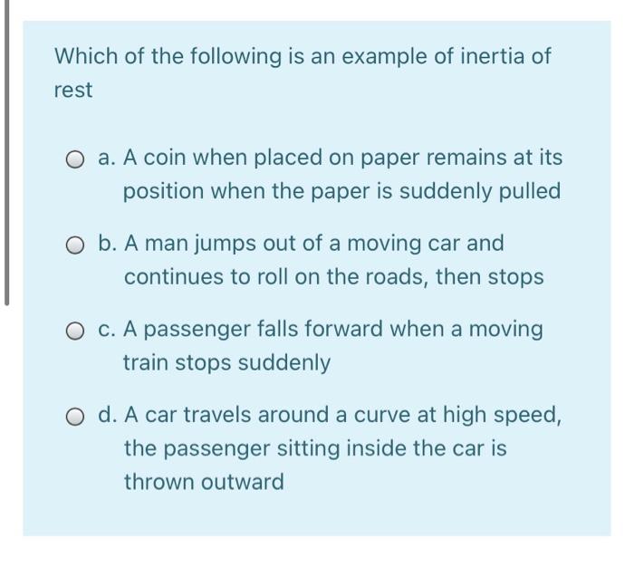 inertia examples