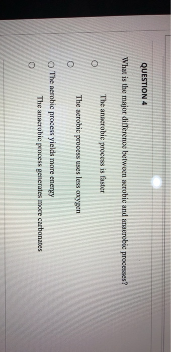 Solved QUESTION 4 What is the major difference between | Chegg.com