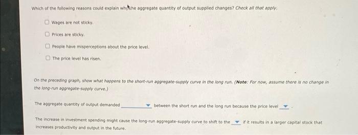 Solved Suppose an increase in the money supply leads to a | Chegg.com