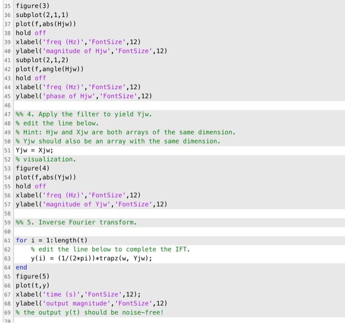 Matlab: Filtering a 60Hz powerline artifact out of an | Chegg.com