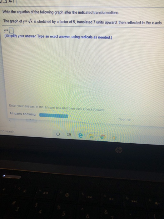 Solved 2.3.41 Write the equation of the following graph | Chegg.com