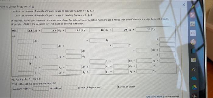Solved tions Problem 12-15 (General Linear Programming | Chegg.com
