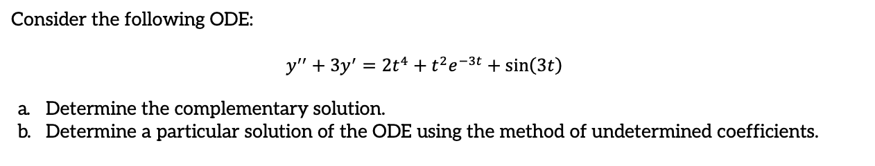 Solved Consider the following | Chegg.com