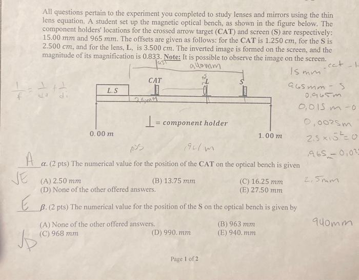 Solved letter with check are the correct answer. I put up | Chegg.com