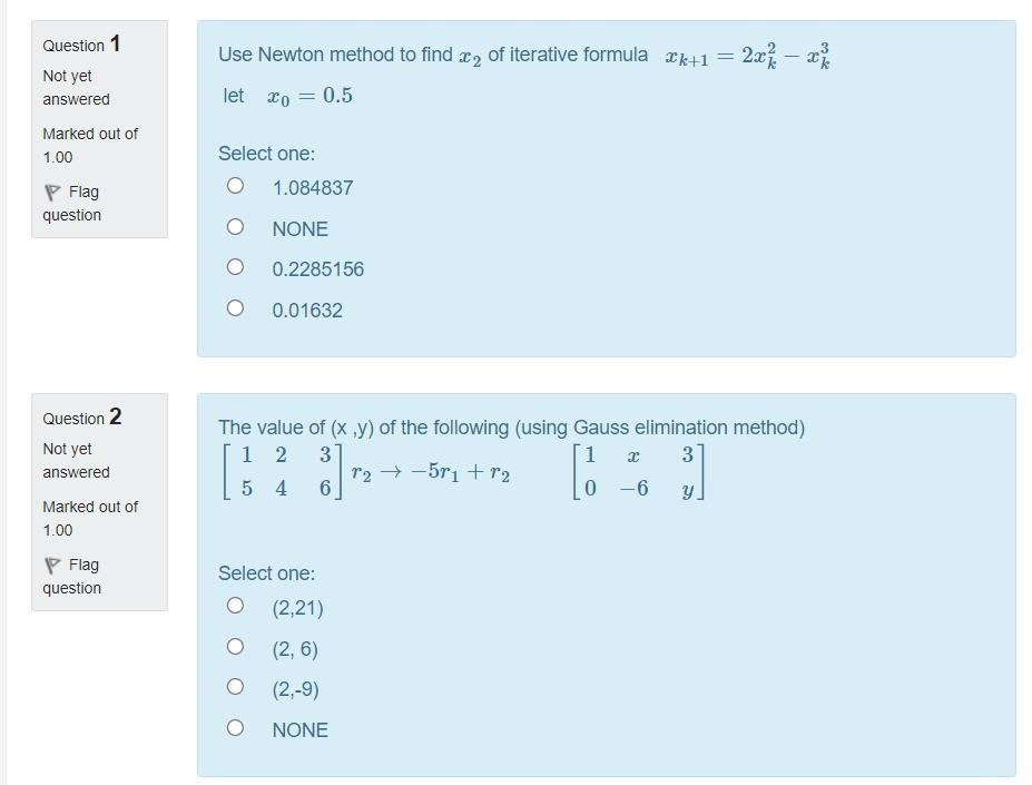 Solved 2 X 7 8 2 Question 1 Not Yet Answered Use Newton