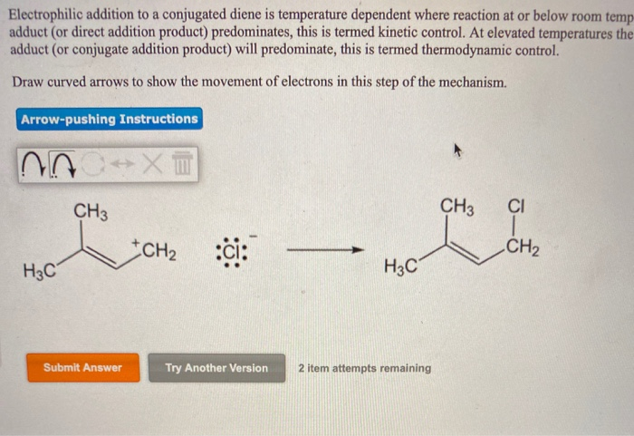 Electrophilic Addition To A Conjugated Diene Is | Chegg.com