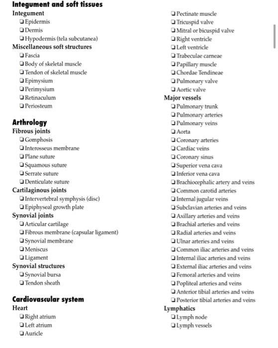 Integument and soft fissues