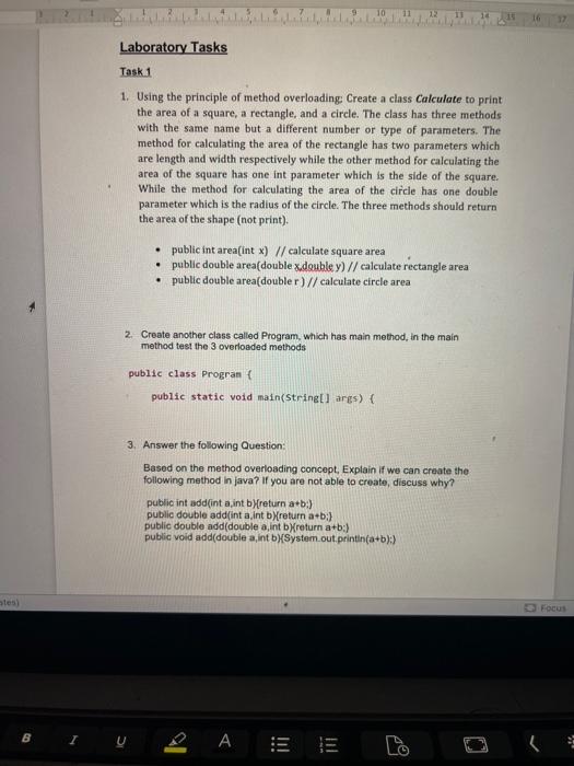Solved Laboratory Tasks Task 1 1. Using the principle of | Chegg.com