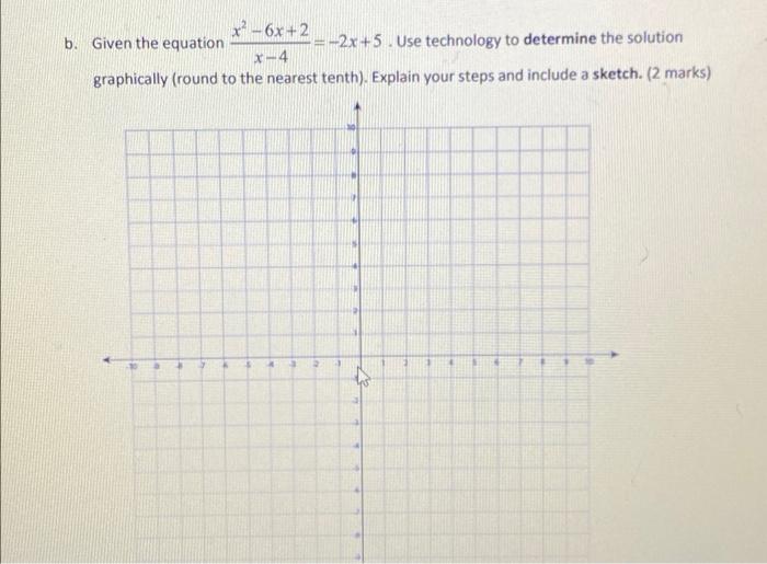 Solved 2. X a Given the equation + Determine the solution | Chegg.com