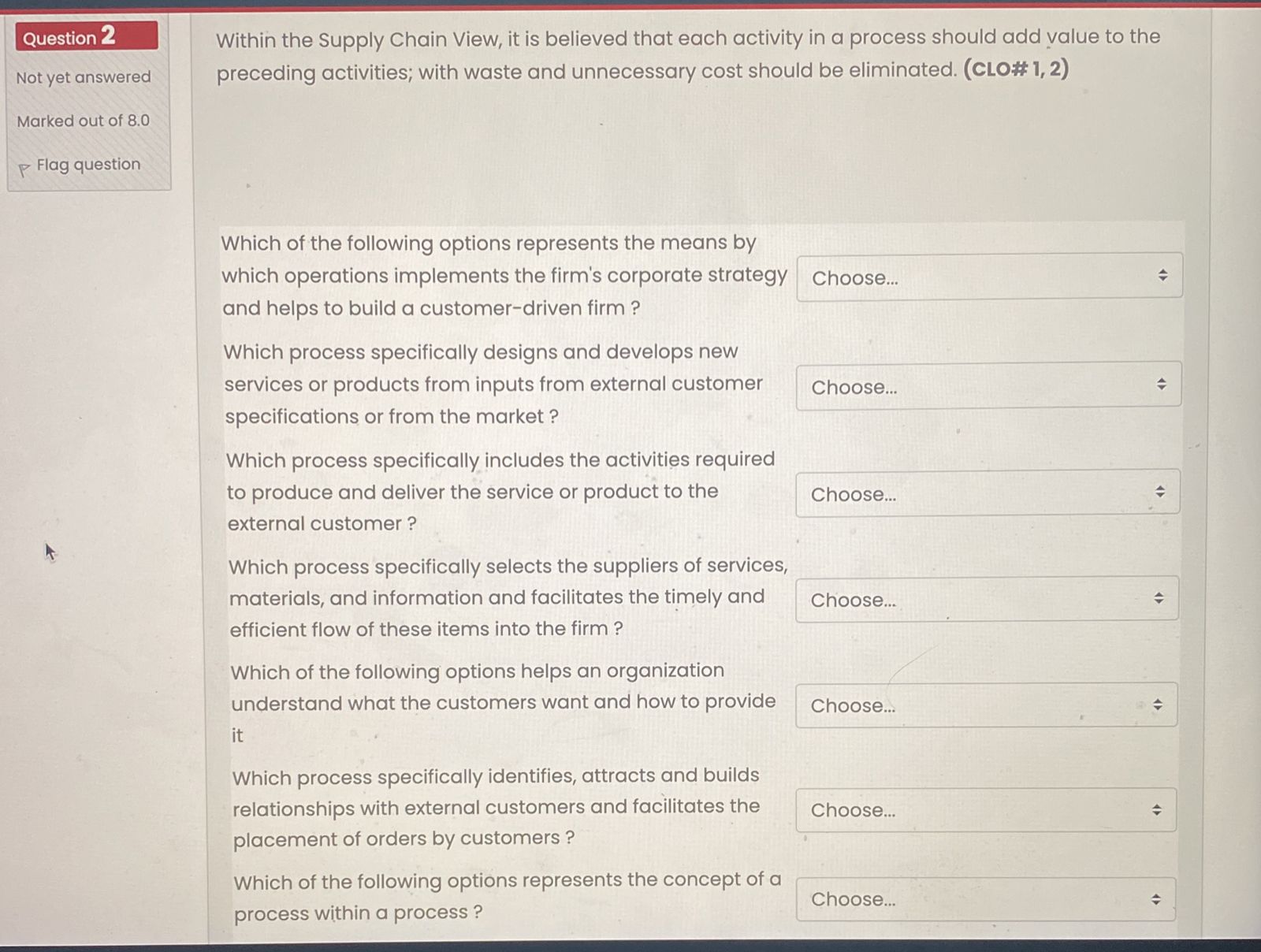 Solved Which of the following options represents the means | Chegg.com