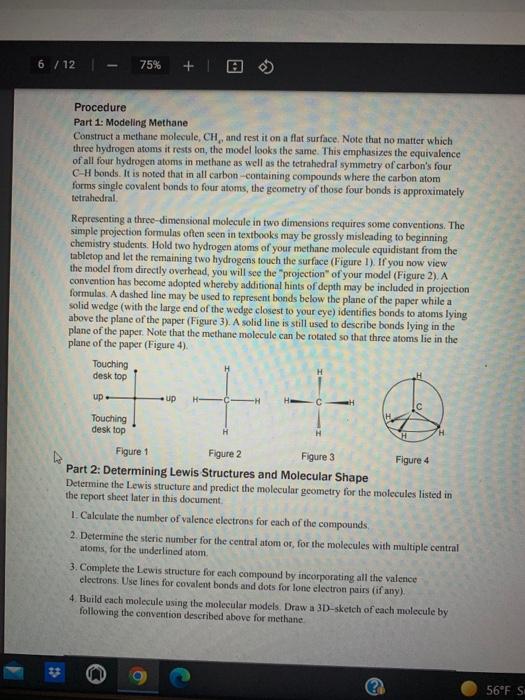 Solved Lewis Structures and Molecular Geometry Introduction | Chegg.com