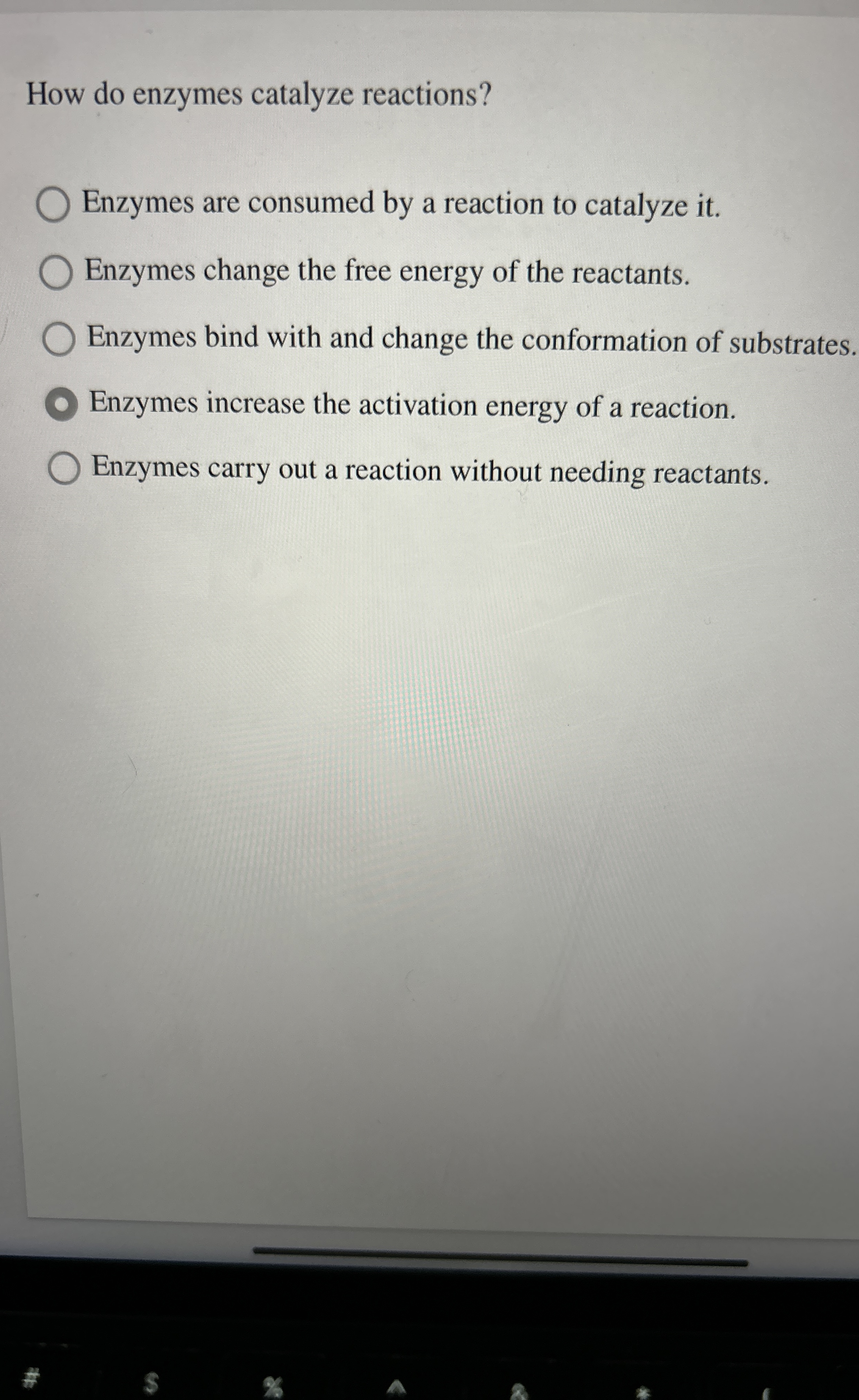 Solved How do enzymes catalyze reactions?Enzymes are | Chegg.com