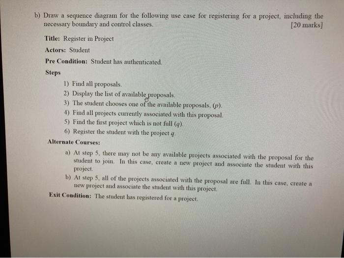 Solved Question 2 34 Marks You are to design a class diagram | Chegg.com