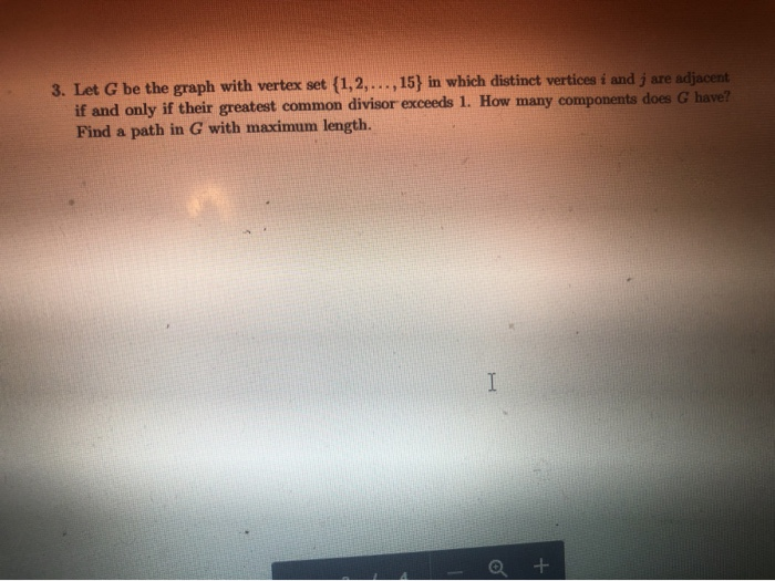 Solved 3. Let G be the graph with vertex set {1,2,...,15} in | Chegg.com