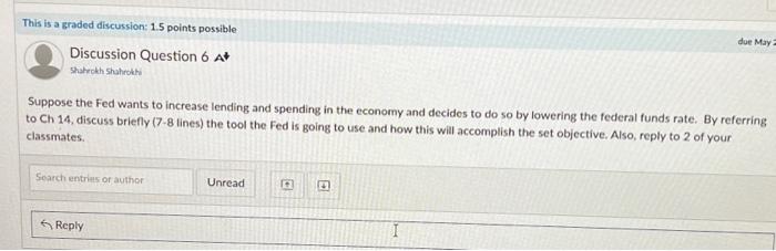 Solved Suppose the Fed wants to increase lending and | Chegg.com