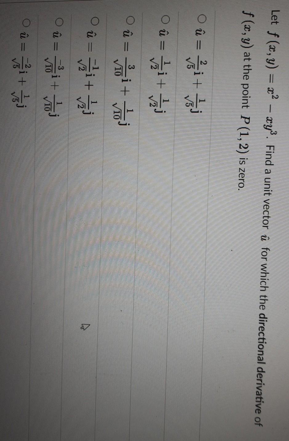 Solved Let F X Y X2 Xy Find A Unit Vector U For W Chegg Com