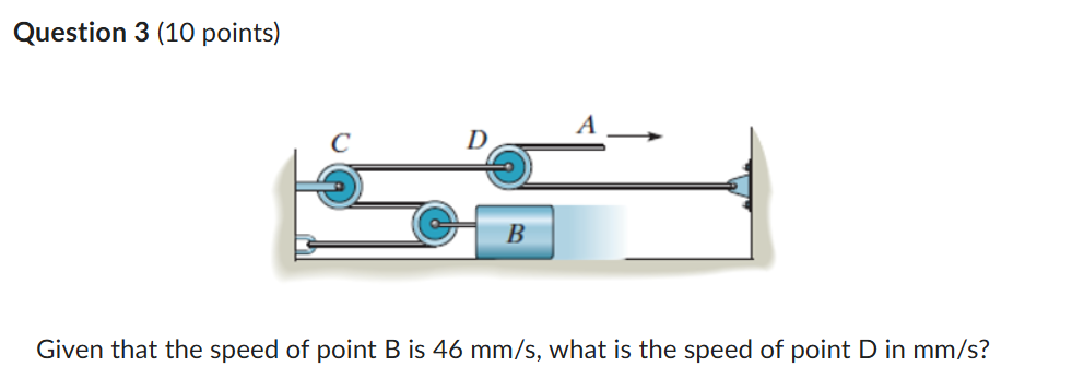 Solved Question 3 (10 ﻿points)Given that the speed of ﻿point | Chegg.com