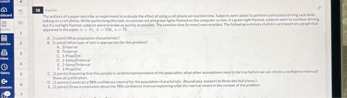 Solved 18 il poirts. The authors of a paper describe an | Chegg.com