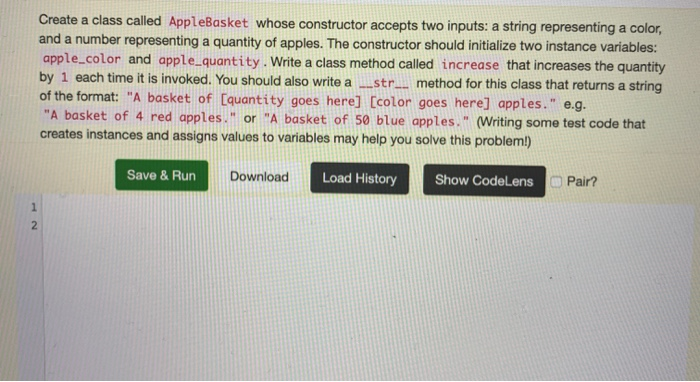 Solved Define a class called Bike that accepts a string and | Chegg.com