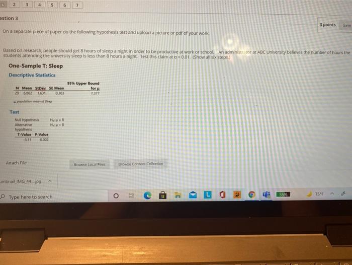 Solved 4 5 G 7 stion 3 3 points Save On a separate piece of | Chegg.com